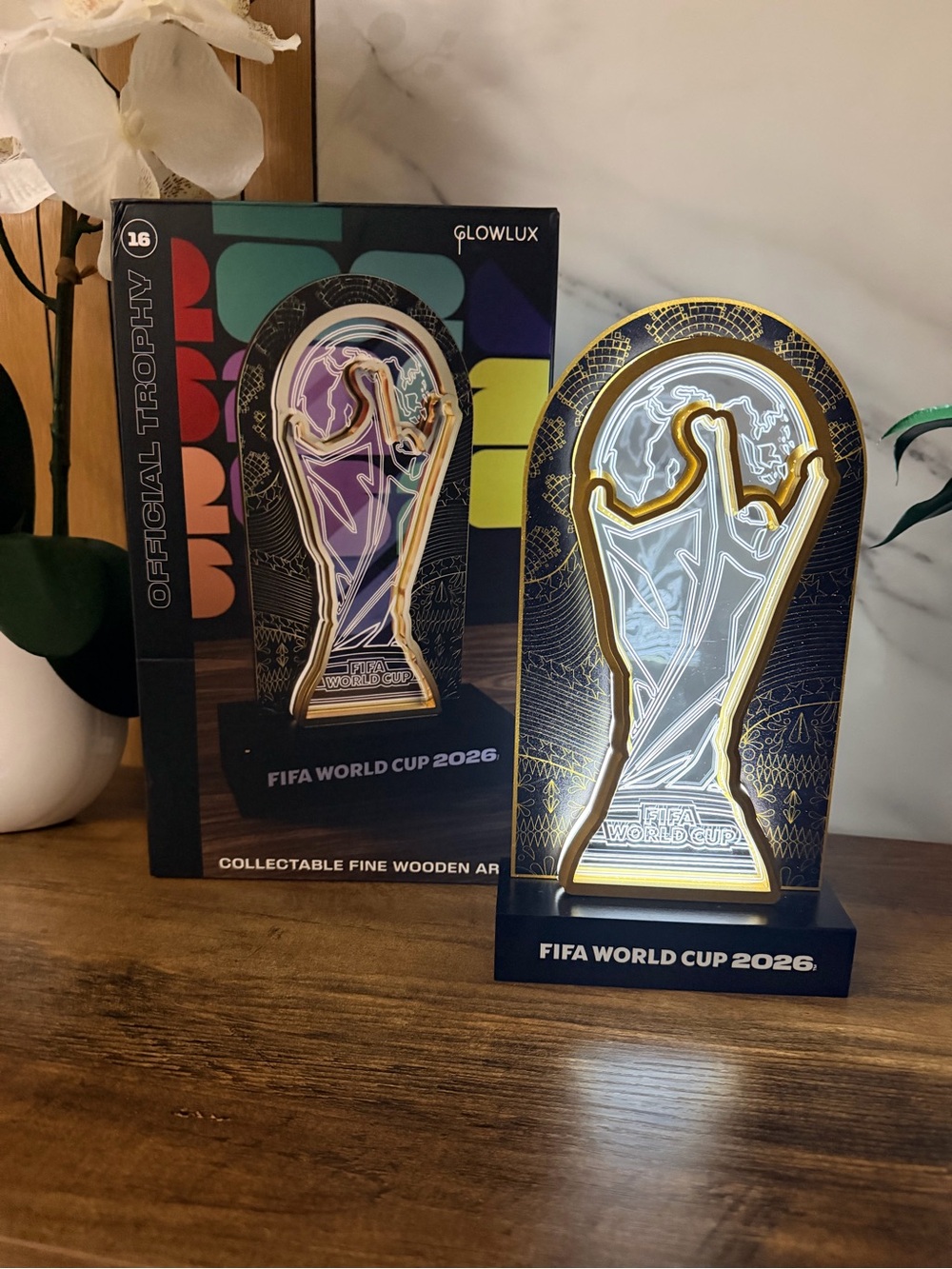 FIFA World Cup 2026 Neon Trophy Light